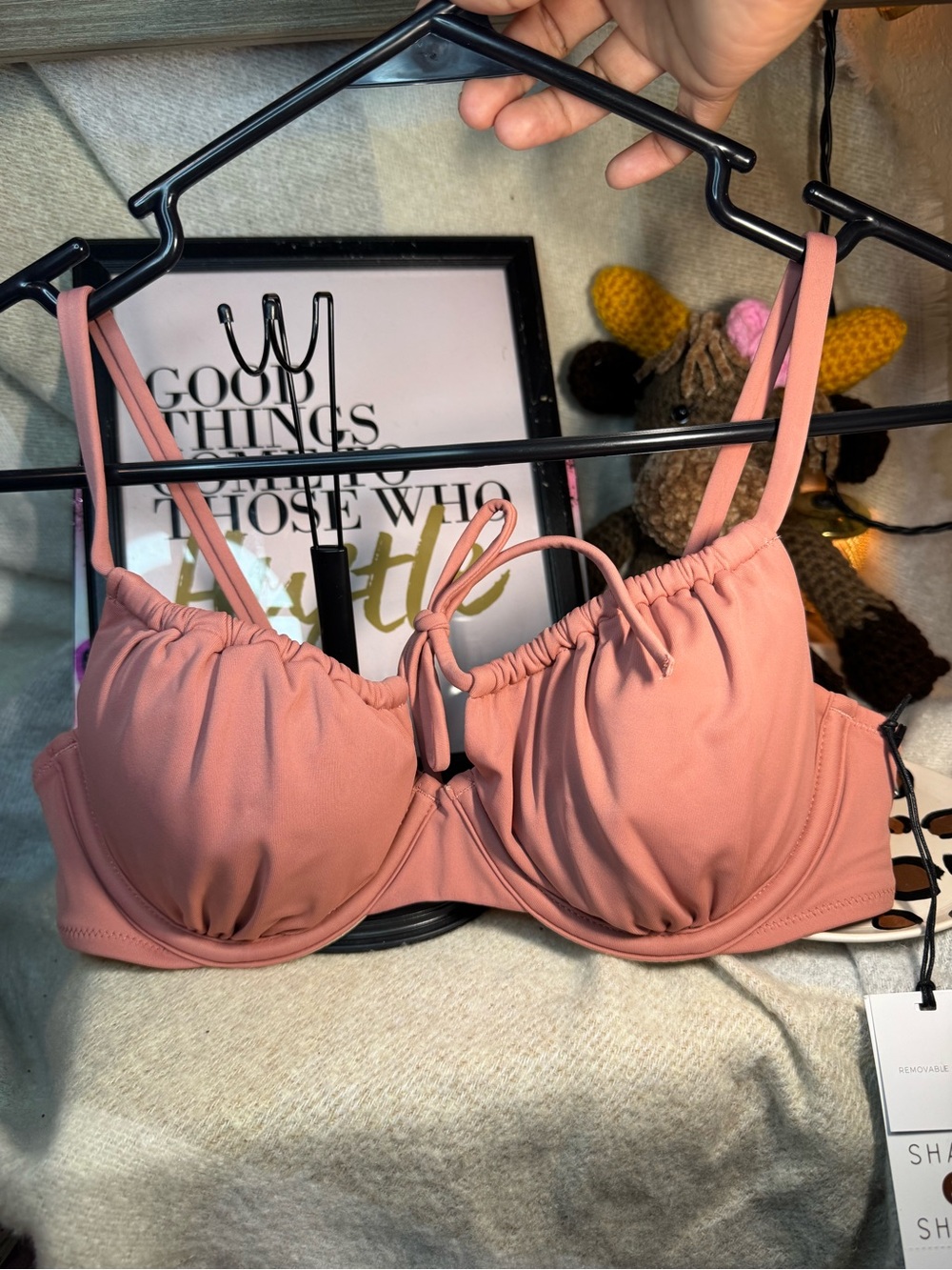 Shade & Shore Dusty Rose Underwire Bra